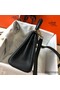 Hermes Kelly 20cm Bag In Black Clemence Leather GHW Replica