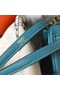 Hermes Kelly 20cm Bag In Blue Jean Clemence Leather GHW Replica