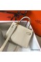 Hermes Kelly 20cm Bag In Craie Clemence Leather GHW Replica