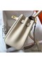 Hermes Kelly 20cm Bag In Craie Clemence Leather GHW Replica