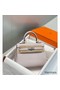 Hermes Kelly 20cm Bag In Mauve Pale Clemence Leather PHW Replica