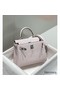 Hermes Kelly 20cm Bag In Mauve Pale Clemence Leather PHW Replica