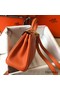 Hermes Kelly 20cm Bag In Orange Clemence Leather GHW Replica