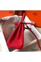 Hermes Kelly 20cm Bag In Red Clemence Leather GHW Replica