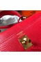 Hermes Kelly 20cm Bag In Red Clemence Leather GHW Replica