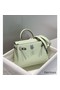 Hermes Kelly 20cm Bag In Vert Fizz Clemence Leather PHW Replica