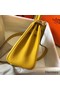 Hermes Kelly 20cm Bag In Yellow Clemence Leather GHW Replica