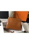 Hermes Kelly 25cm Handmade Bag In Brown Embossed Crocodile Leather Replica