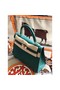 Hermes Kelly 25cm Handmade Bag In Vert Vertigo Ostrich Skin Replica