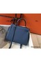 Hermes Kelly 25cm Retourne Bag In Agate Blue Clemence Leather Replica