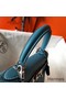 Hermes Kelly 25cm Retourne Bag In Blue Jean Clemence Leather Replica