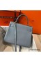 Hermes Kelly 25cm Retourne Bag In Blue Lin Clemence Leather Replica