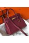 Hermes Kelly 25cm Retourne Bag In Bordeaux Clemence Leather Replica