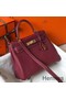 Hermes Kelly 25cm Retourne Bag In Bordeaux Clemence Leather Replica
