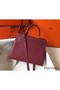 Hermes Kelly 25cm Retourne Bag In Bordeaux Clemence Leather Replica