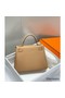 Hermes Kelly 25cm Retourne Bag In Chai Clemence Leather GHW Replica