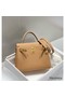 Hermes Kelly 25cm Retourne Bag In Chai Clemence Leather GHW Replica