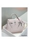 Hermes Kelly 25cm Retourne Bag In Mauve Pale Clemence Leather Replica