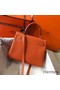 Hermes Kelly 25cm Retourne Bag In Orange Clemence Leather Replica