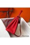 Hermes Kelly 25cm Retourne Bag In Red Clemence Leather Replica