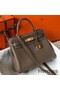 Hermes Kelly 25cm Retourne Bag In Taupe Clemence Leather Replica