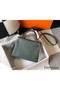 Hermes Kelly 25cm Retourne Bag In Vert Amande Clemence Leather Replica