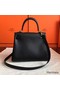 Hermes Kelly 25cm Retourne Handmade Bag In Black Swift Leather Replica