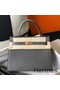Hermes Kelly 25cm Sellier Bag In Ardoise Epsom Leather Replica