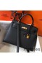 Hermes Kelly 25cm Sellier Bag In Black Epsom Leather Replica