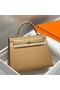 Hermes Kelly 25cm Sellier Bag In Chai Epsom Leather GHW Replica