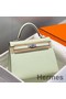 Hermes Kelly 25cm Sellier Bag In Vert Fizz Epsom Leather Replica