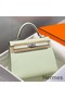 Hermes Kelly 25cm Sellier Bag In Vert Fizz Epsom Leather Replica
