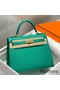 Hermes Kelly 25cm Sellier Bag In Vert Jade Epsom Leather Replica