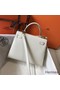 Hermes Kelly 25cm Sellier Bag In White Epsom Leather Replica