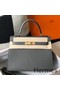 Hermes Kelly 28cm Bag In Ardoise Epsom Leather GHW Replica
