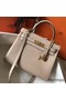 Hermes Kelly 28cm Bag In Argile Clemence Leather GHW Replica