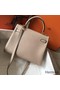 Hermes Kelly 28cm Bag In Argile Clemence Leather GHW Replica