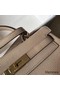 Hermes Kelly 28cm Bag In Argile Clemence Leather GHW Replica