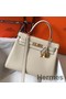 Hermes Kelly 28cm Bag In Beton Clemence Leather GHW Replica