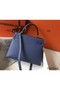 Hermes Kelly 28cm Bag In Blue Agate Epsom Leather GHW Replica