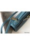 Hermes Kelly 28cm Bag In Blue Jean Clemence Leather GHW Replica