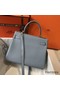 Hermes Kelly 28cm Bag In Blue Lin Clemence Leather GHW Replica