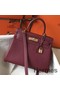 Hermes Kelly 28cm Bag In Bordeaxu Clemence Leather GHW Replica