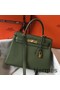 Hermes Kelly 28cm Bag In Canopee Clemence Leather GHW Replica