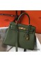 Hermes Kelly 28cm Bag In Canopee Clemence Leather GHW Replica