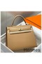Hermes Kelly 28cm Bag In Chai Epsom Leather GHW Replica