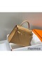 Hermes Kelly 28cm Bag In Chai Epsom Leather GHW Replica