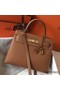 Hermes Kelly 28cm Bag In Gold Epsom Leather GHW Replica