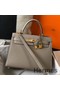 Hermes Kelly 28cm Bag In Gris Asphalt Epsom Leather GHW Replica