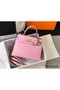 Hermes Kelly 28cm Bag In Mauve Sylvestre Epsom Leather GHW Replica